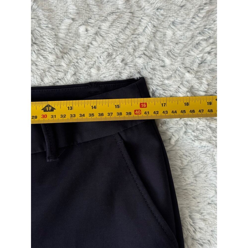 Talbots Navy Cropped Flare Pants Size 8 Stretch Cotton Tailored Workwear Career - Picture 5 of 6
